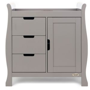 OBABY Stamford Closed Changing Unit Taupe Grey